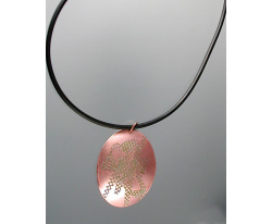 Copper medallion pendant