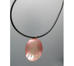 Copper medallion pendant