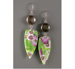 Field of orchids earrings