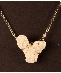 Bleached Coral Branch Chain Necklace