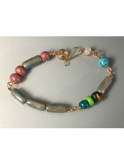 Morse Code "I Love You" Bead Bracelet
