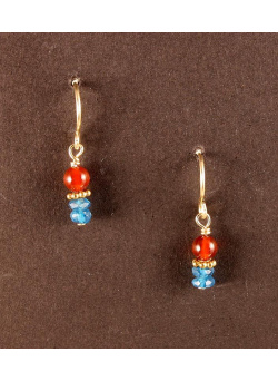 Apatite and Carnelian Earrings