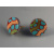 12mm Turquoise and Red Dot Post Earrings