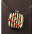 Dimensional Sterling silver framed polymer berries pendant