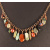 Green Orphan Beads Copper Chain Necklace