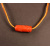 Polymer Cinnabar Bead Leather Necklace