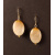 Fossil Coral Bead Earrings
