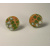 Mossy cobblestone dot post earrings