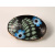 Garden at midnight cabochon brooch, on copper