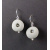 Drilled faux pebble earrings